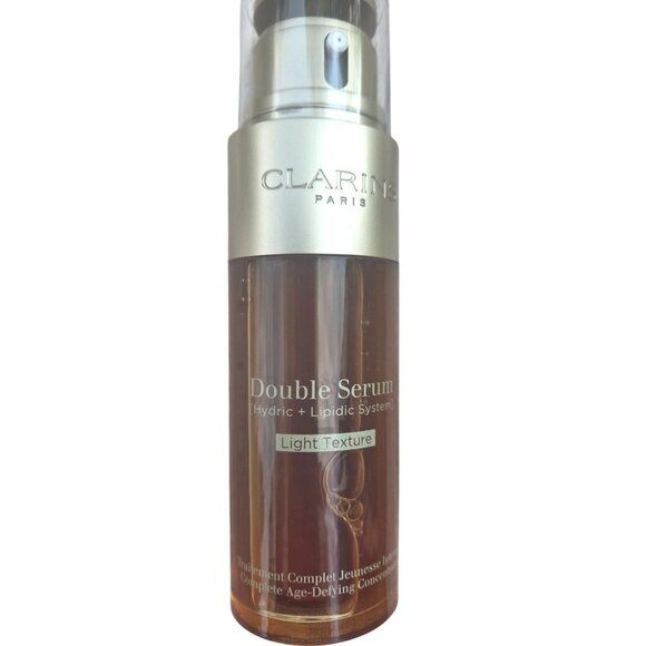 Clarins Double Serum Light Texture 1.6 Oz Hydric Lipidic System*Age-Defying*NWB - Picture 2 of 4